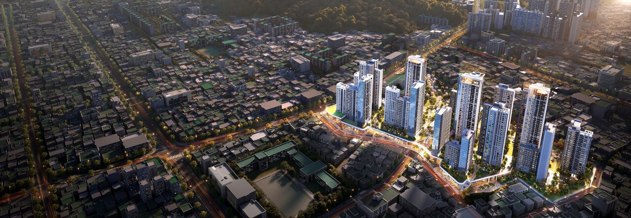 [중화5구역 조감도=GS건설 제공]