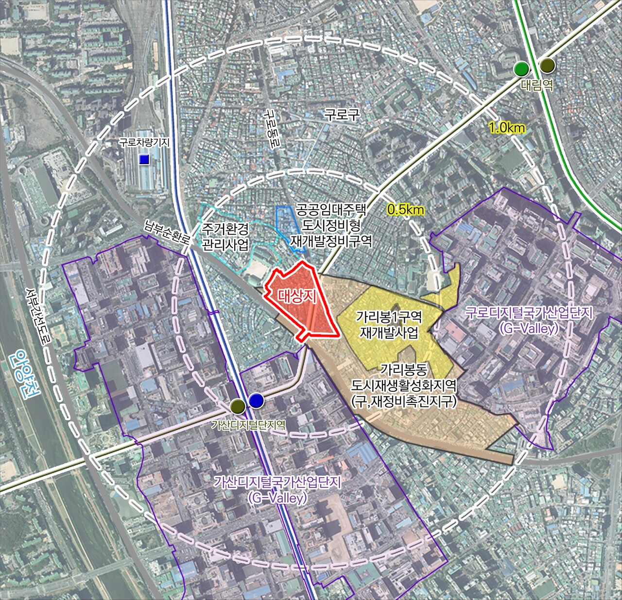 서울 구로구 가리봉2구역 재개발 [위치도=서울시 제공]