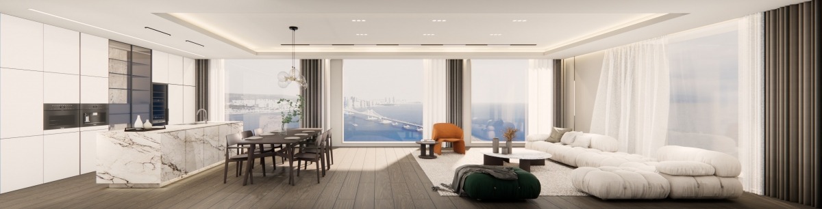 쇼룸형 키친 [사진=대우건설 제공]