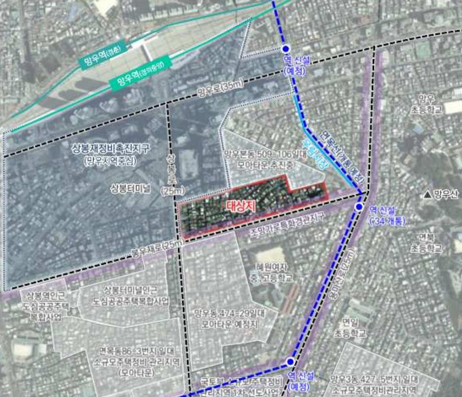 서울 중랑구 상봉13구역 [위치도=서울시 제공]