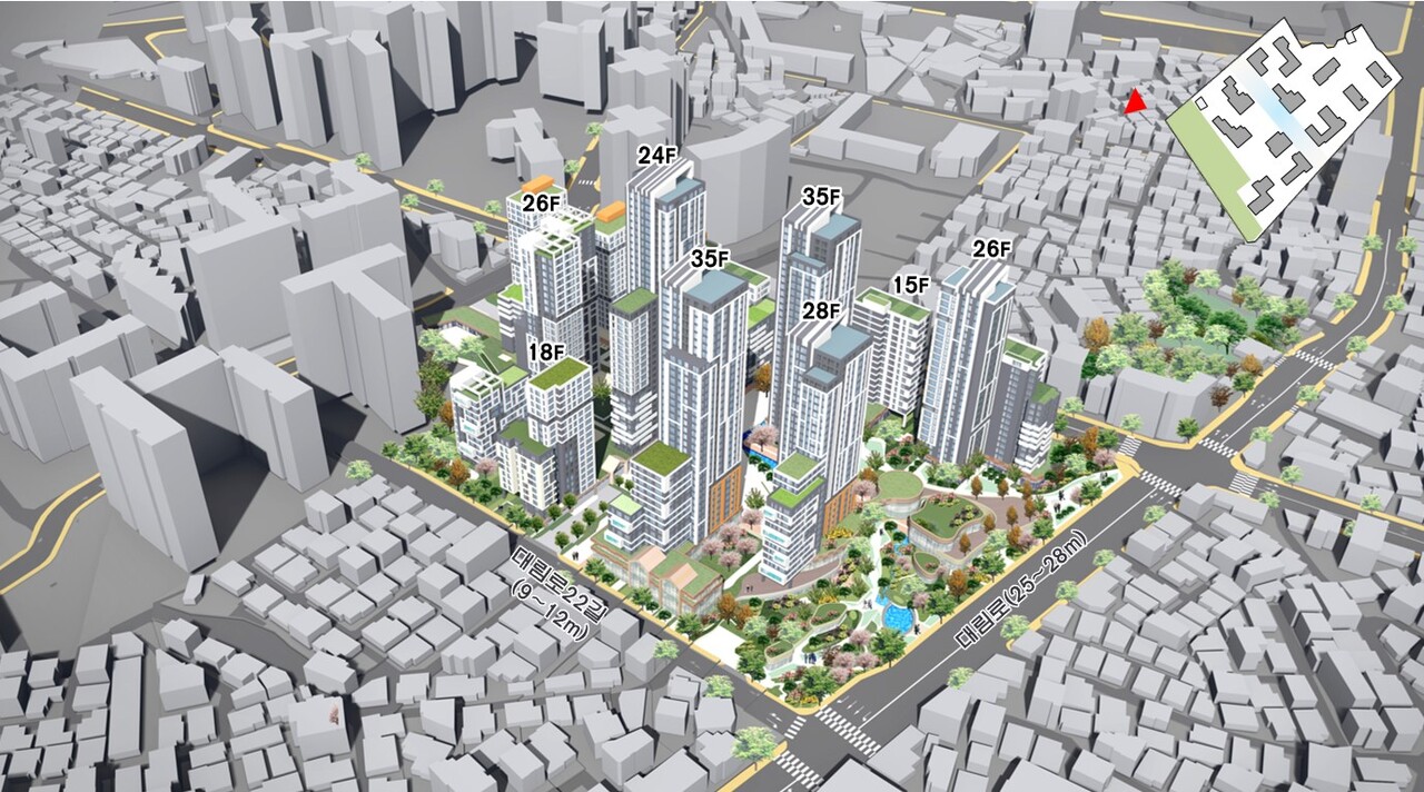 서울 영등포구 대림동 855-1번지 일대 대림1구역 [조감도=서울시 제공]