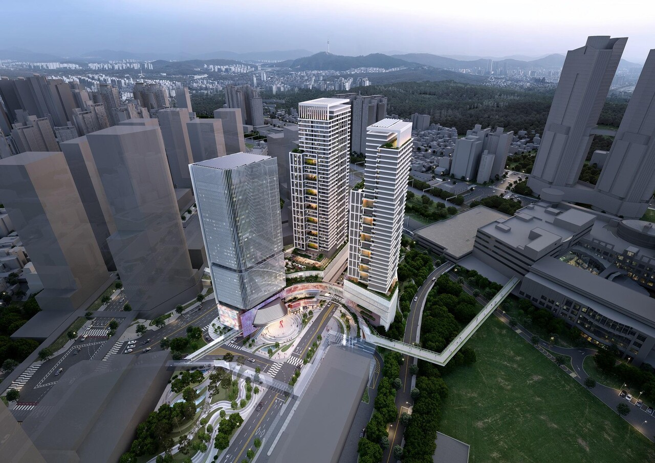 용산 도시재생혁신지구 복합시설 설계공모 당선작 [사진=LH 제공]