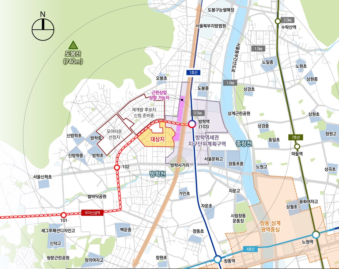 서울 도봉구 방학동 685번지 일대 [위치도=서울시 제공]