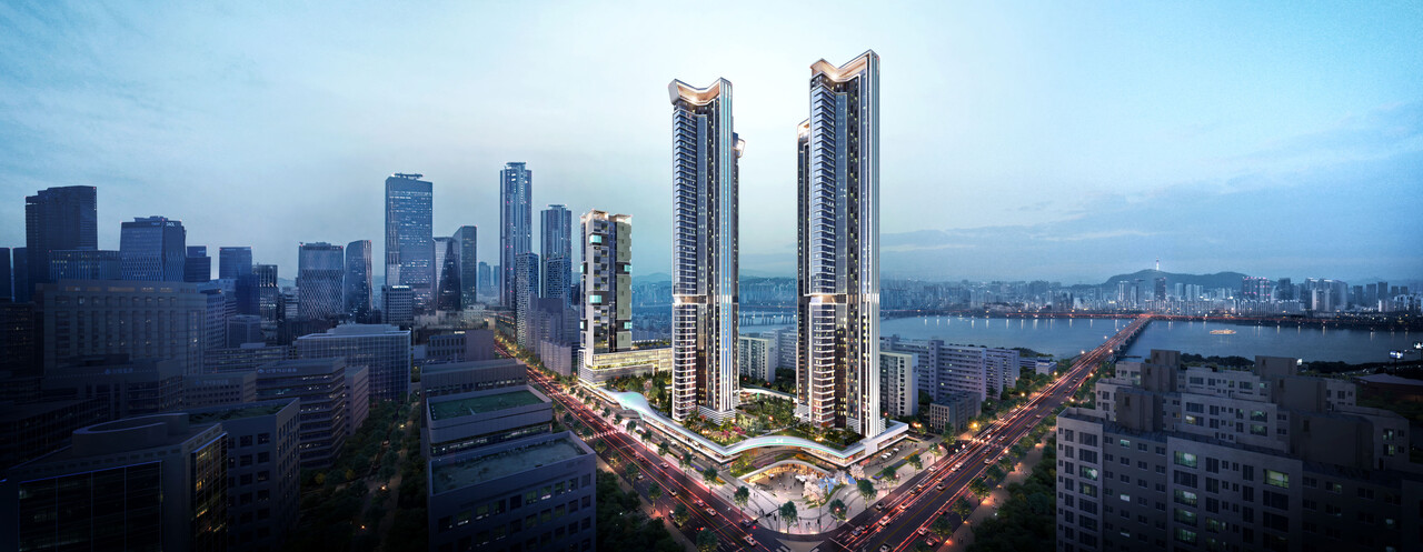 여의도 한양아파트 조감도 [조감도=현대건설]