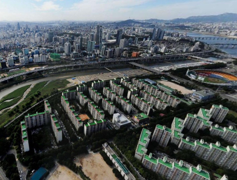 서울 송파구 잠실우성아파트 [사진=네이버 항공뷰]