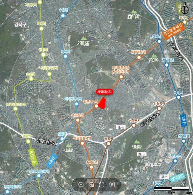 서울 성북구 장위12구역 도심복합사업 [위치도=국토부 제공]