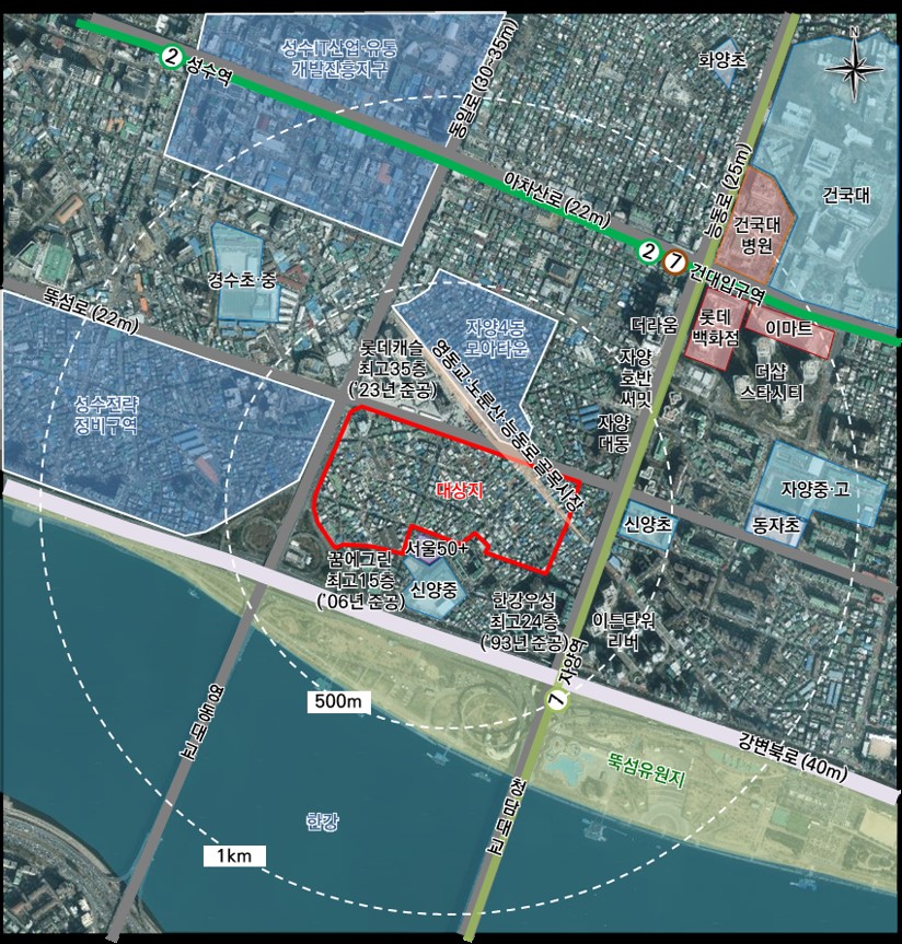 서울 광진구 자양4동A구역  [위치도=서울시 제공]