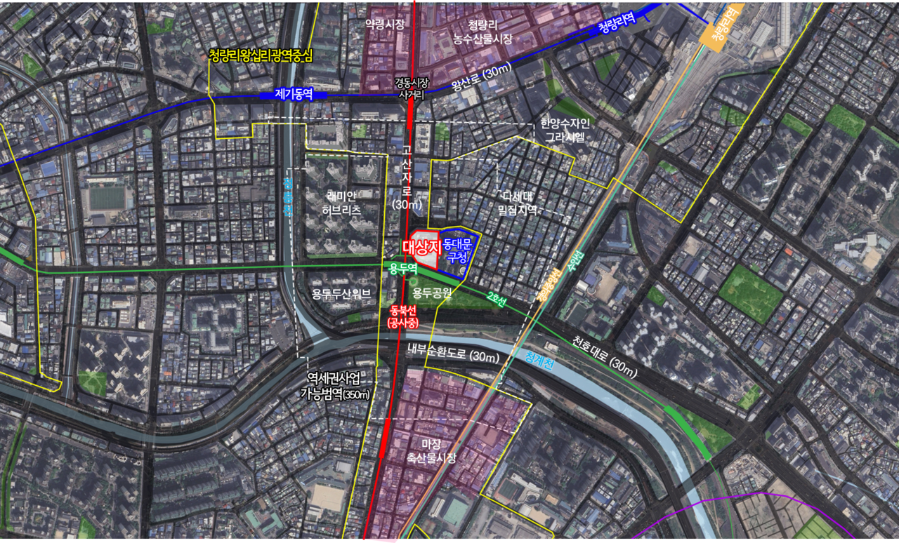 용두동 33-1번지 위치도 [이미지=서울시 제공]