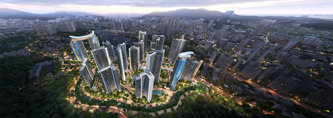 부산 부산진구 범천4구역 재개발 조감도 [사진=현대건설 제공]