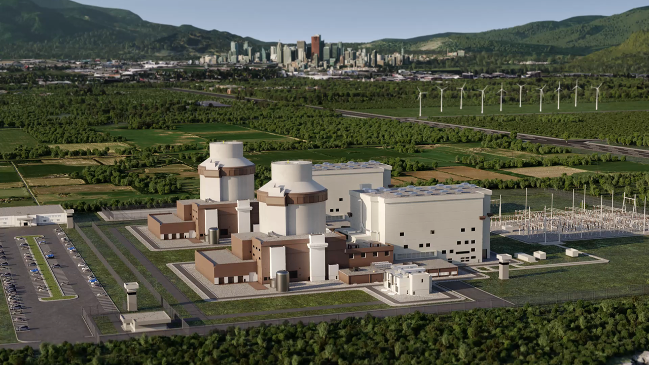 현대건설-웨스팅하우스가 공동으로 글로벌 확대 추진 중인 대형원전 AP1000® [조감도=현대건설 제공]