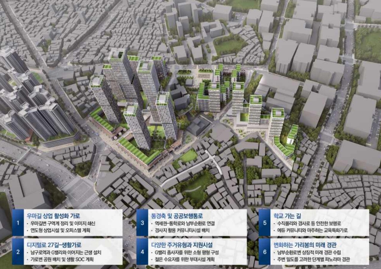 서울 구로구 가리봉1구역 [신속통합기획안=서울시 제공]