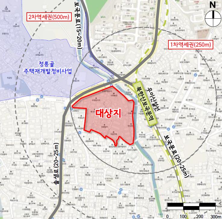 서울 성북구 정릉2구역 [위치도=성북구 제공]