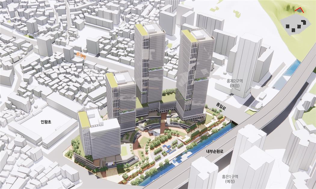 유진상가·인왕시장 일대 역세권 활성화사업 조감도 [자료=서울시]