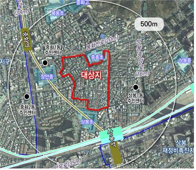 중화5구역 공공재개발 위치도 [사진=LH 제공]