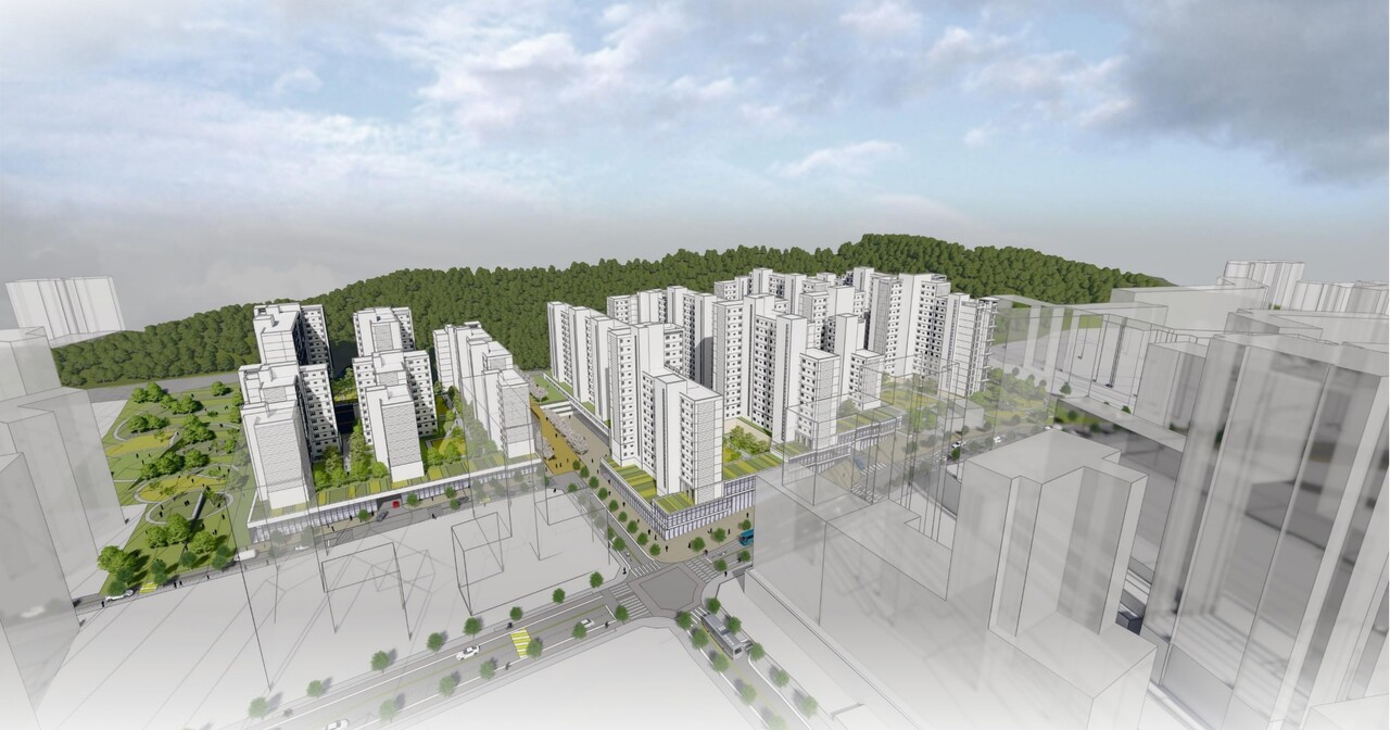 서울 양천구 신정동 1152번지 일대의 재개발사업 시공권에 삼성물산이 관심을 드러냈다. [조감도=양천구 제공]