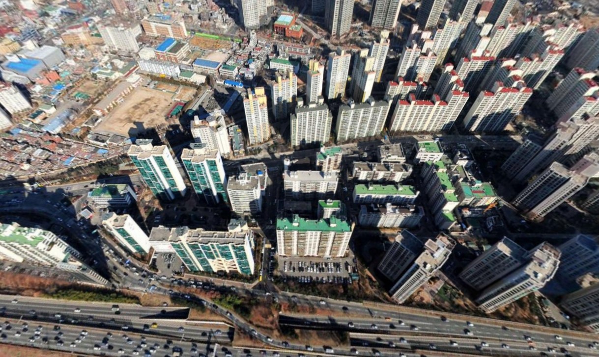 [이촌동 코스모스아파트 일대 사진=네이버 항공뷰]