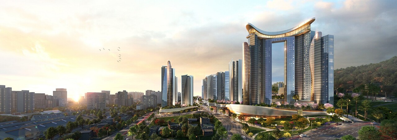 부산진구 범천4구역 재개발 [사진=현대건설 제공]