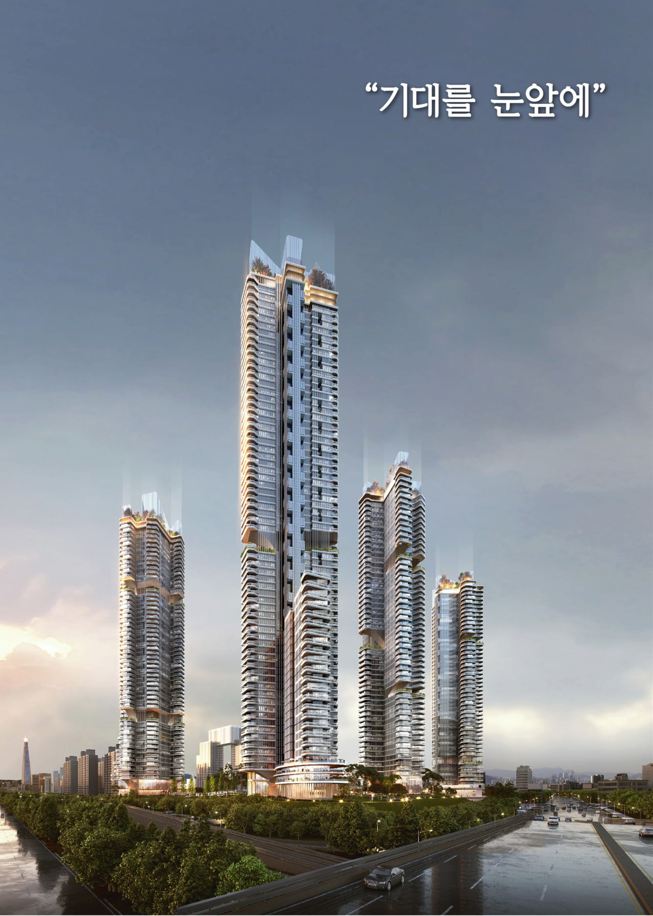 da건축 컨소시엄이 제안한 압구정4구역의 조감도 [자료=da건축]