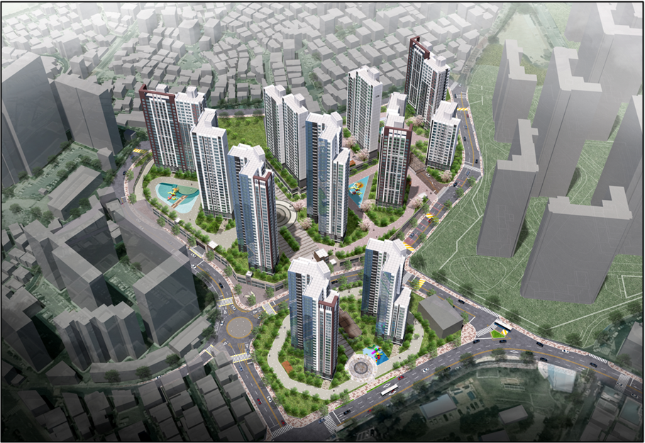 [명장2구역 조감도=부산 정비사업 통합 홈페이지]