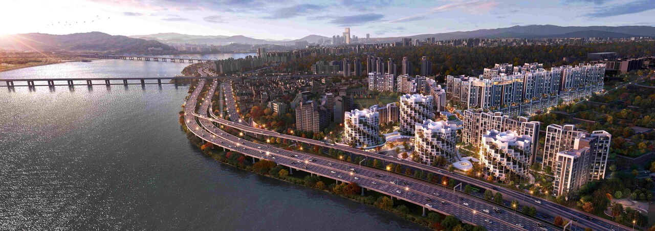 서울 용산구 한남4구역 재개발 조감도 [사진=삼성물산 제공]