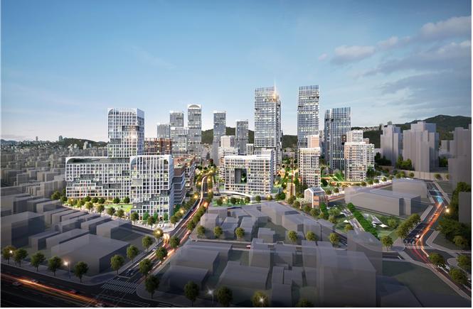 서울 금천구 독산동 1036·1072 일대 신통기획 통합 투시도 [자료=서울시]