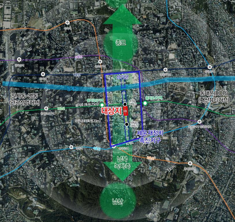 서울 중구 을지로4가 310-68번지 일대 [위치도=서울시 제공]