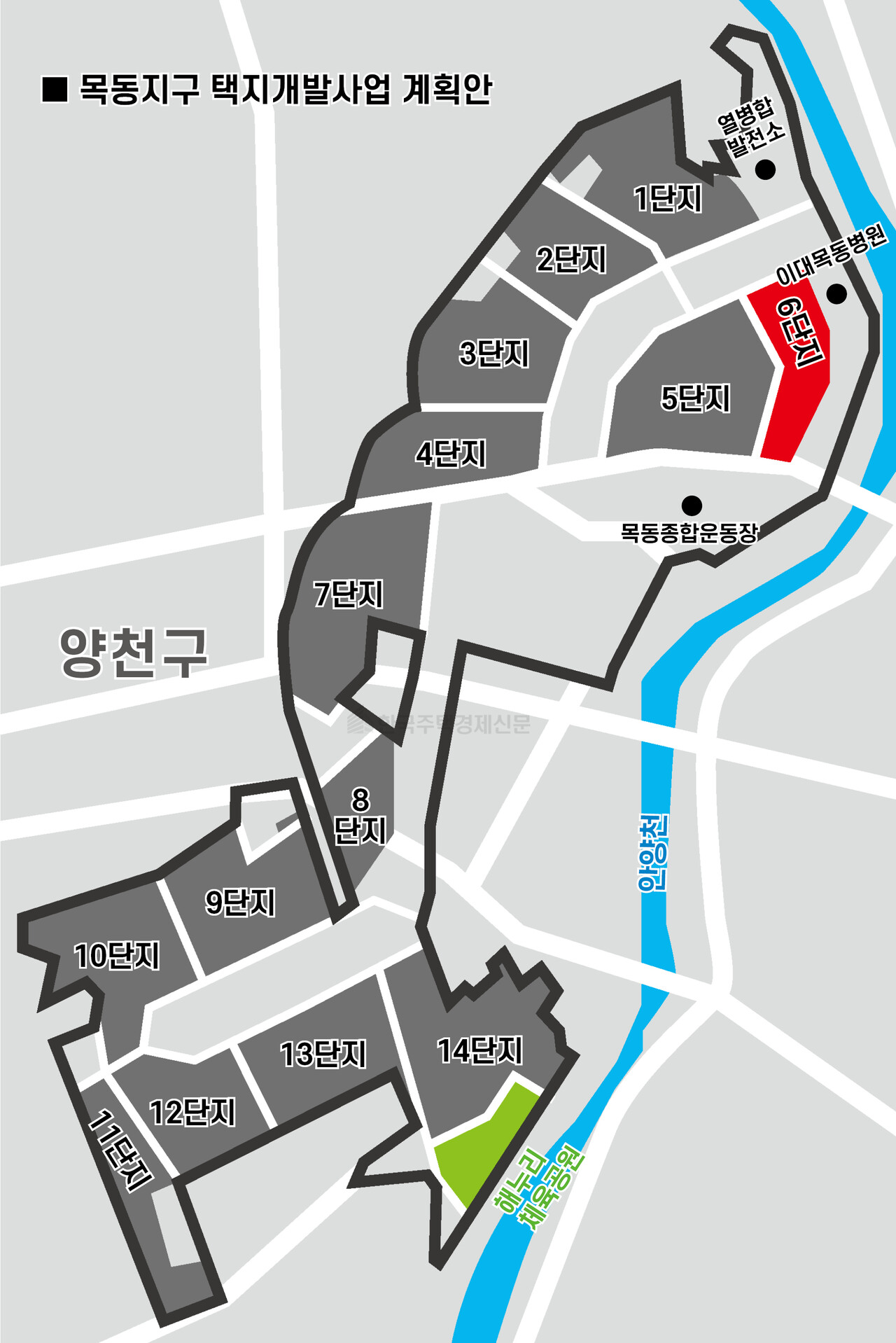 서울 양천구 목동신시가지아파트 6단지 일대 [그래픽=홍영주 기자]