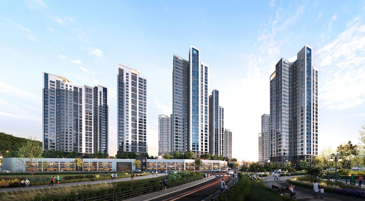 부산 동래구 명장2구역 재개발 [투시도=두산건설 제공]