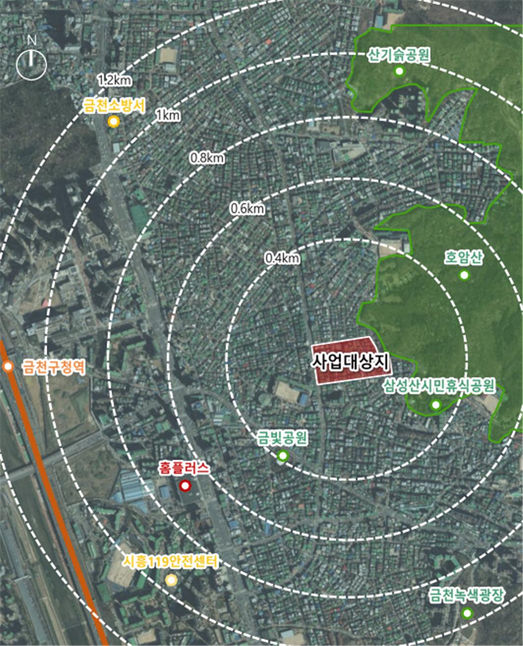 서울 금천구 시흥동 817번지 일대 모아주택 [위치도=서울시 제공]