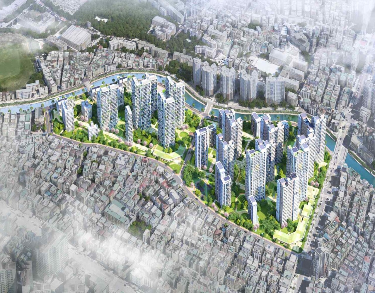 서울 강북구 수유12구역 도심 공공주택 복합지구 [조감도=국토부 제공]