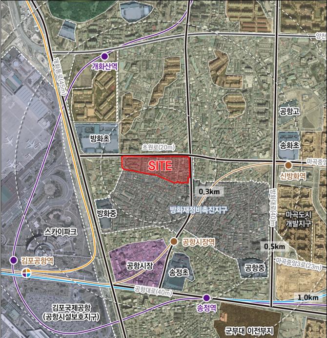 서울 강서구 방화2구역 재개발 [위치도=서울시 제공]