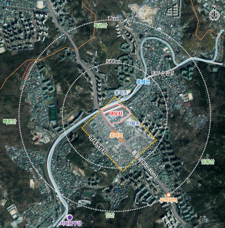 서울 서대문구 홍제역 역세권 활성화사업 [위치도=서대문구 제공]