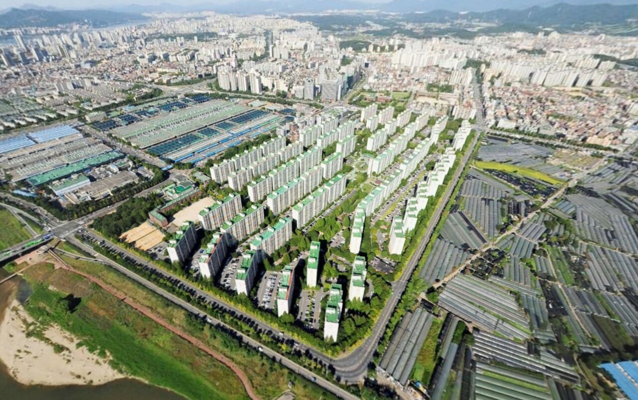 서울 송파구 올림픽훼밀리타운 [사진=네이버 항공뷰]