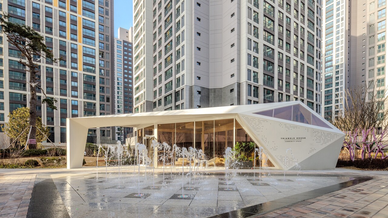 힐스테이트 신용 더리버의 트라이앵글 하우스 [사진=현대건설 제공]