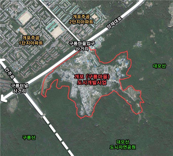 서울 강남구 구룡마을 [위치도=서울시 제공]