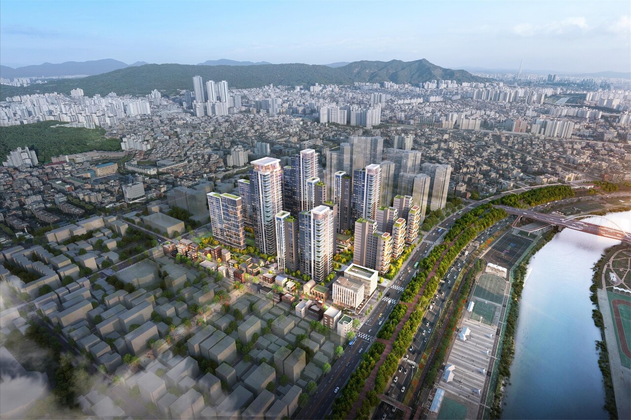 서울 중랑구 중화동 309-39번지 일대 중화6구역 [조감도=서울시 제공]