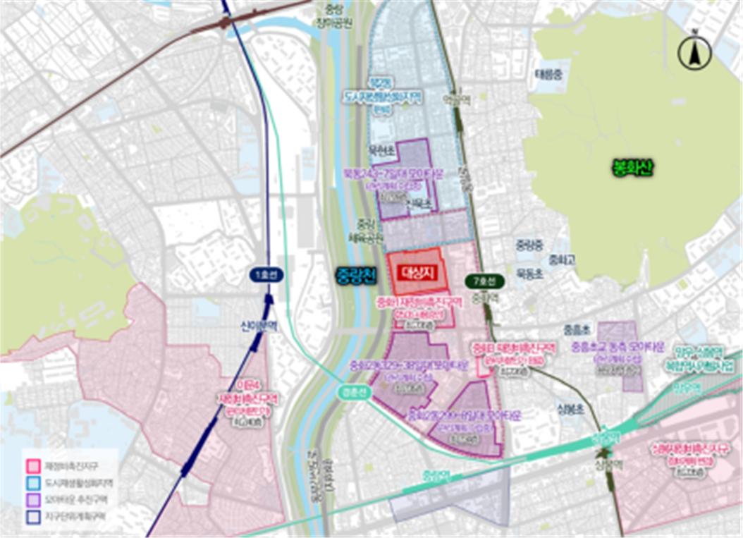 서울 중랑구 중화동 309-39번지 일대 중화6구역 [위치도=서울시 제공]