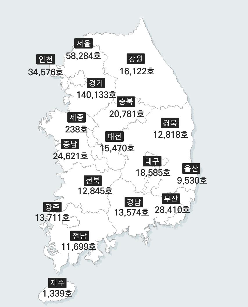 올 하반기~2027년 상반기 공동주택 입주예정물량 전망치 [자료=한국부동산원 제공]