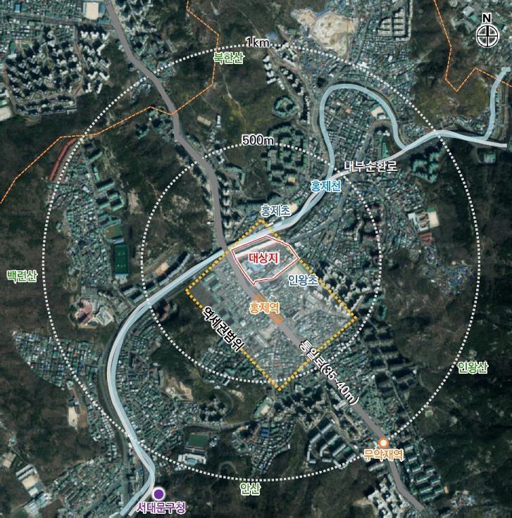 서울 서대문구 홍제역 역세권 활성화사업 [위치도=서대문구 제공]