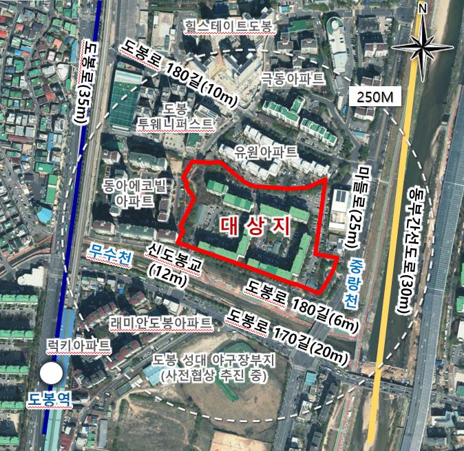 서울 도붕구 삼환도봉아파트 [위치도=서울시 제공]