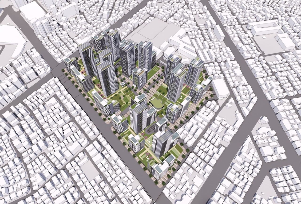 서울 중랑구 망우3동 모아타운 [조감도=중랑구 제공]