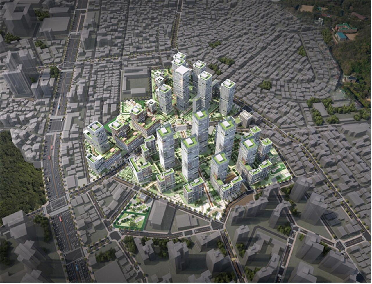 서울 금천구 독산1구역 및 독산2구역 [통합조감도=서울시 제공]