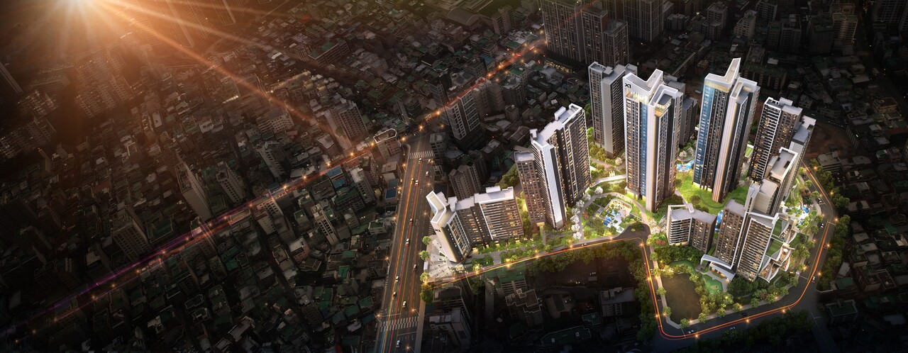 부산 동래구 사직3구역 재개발 조감도 [사진=GS건설 제공]