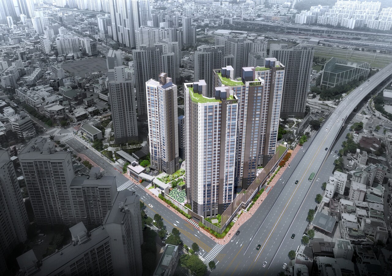 힐스테이트 가야 [통합 투시도=현대건설 제공]