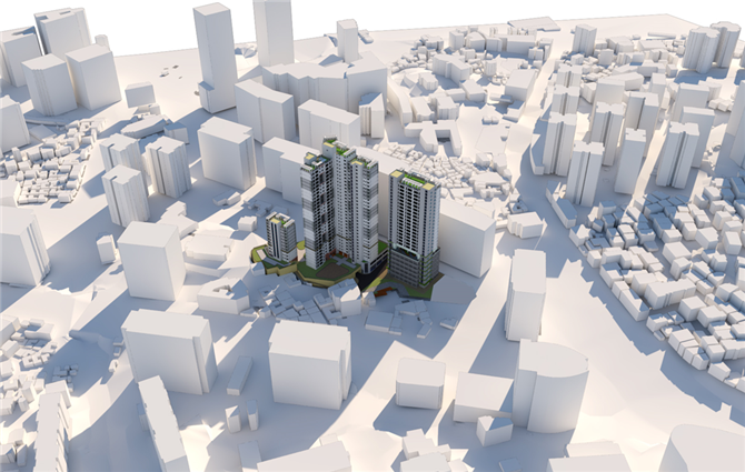 [충정로1구역 공공재개발 조감도=정비사업 정보몽땅]