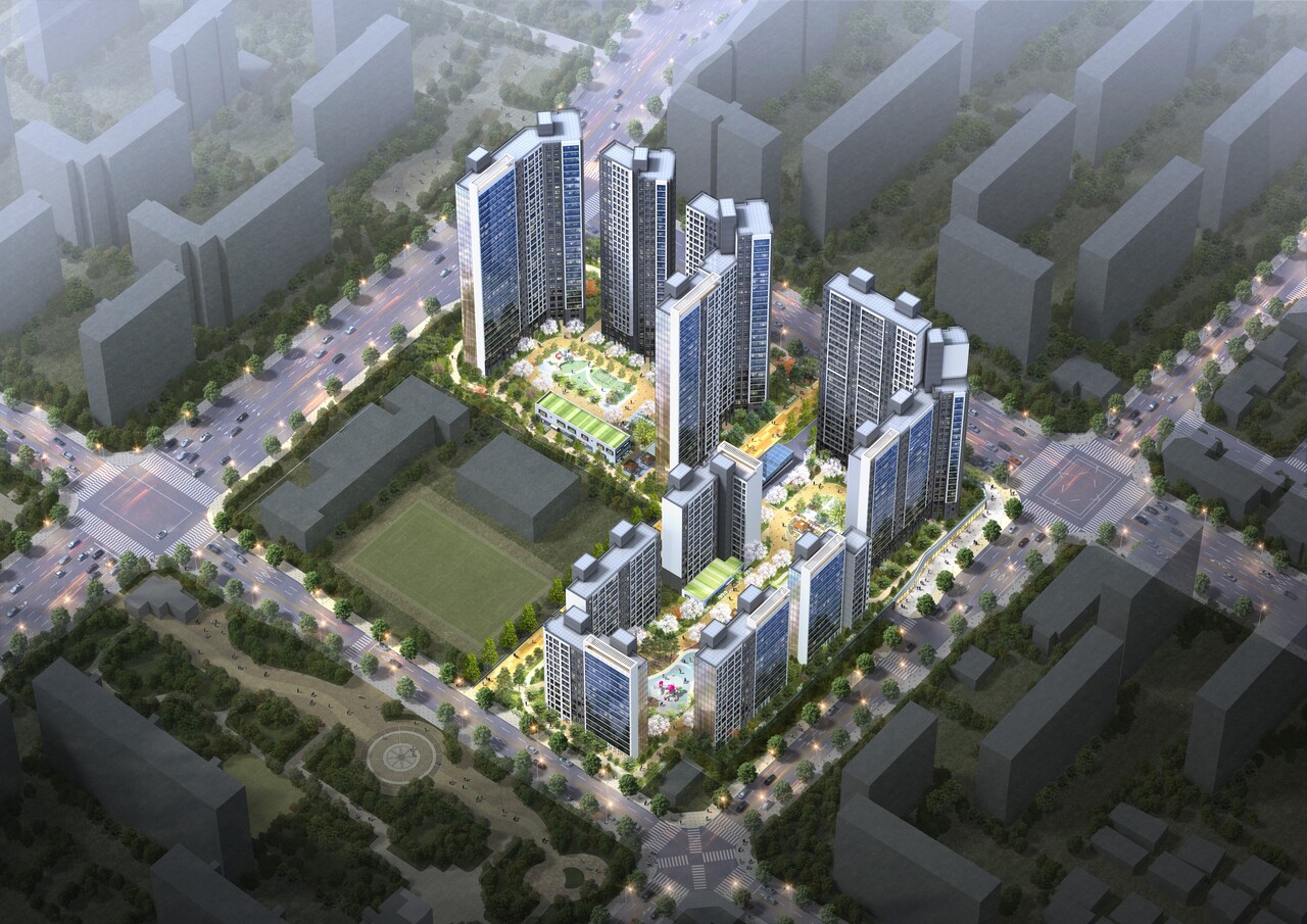 경기 용인시 수지2구역 재건축 조감도 [사진=대한토지신탁 제공]