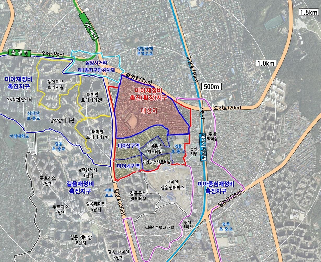 서울 강북구 미아2구역 [위치도=서울시 제공]