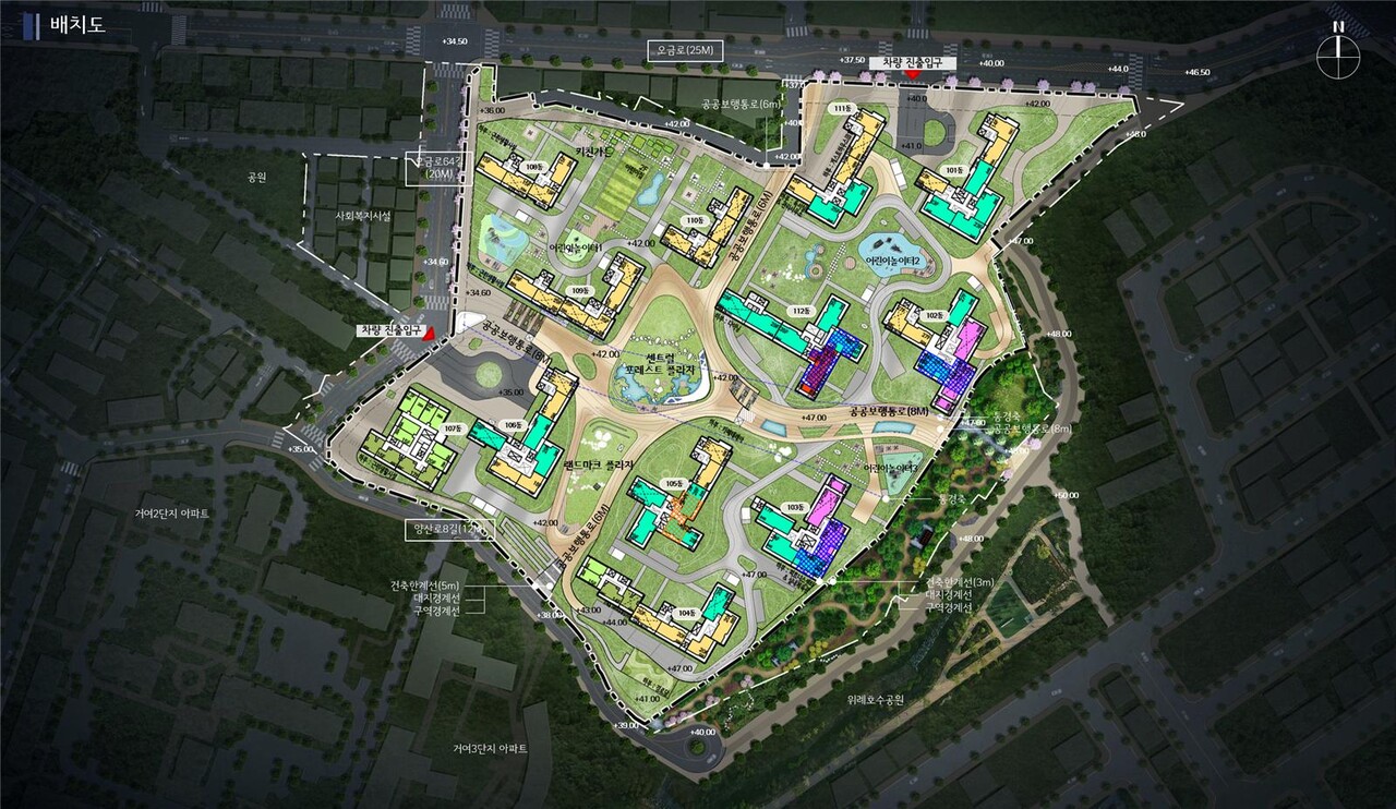 거여새마을구역 공공재개발 배치도 [사진=서울시]