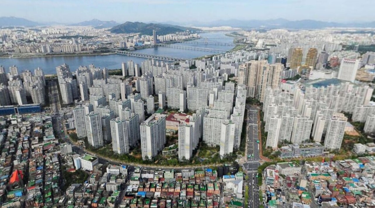 서울 송파구 잠실 일대 아파트 전경