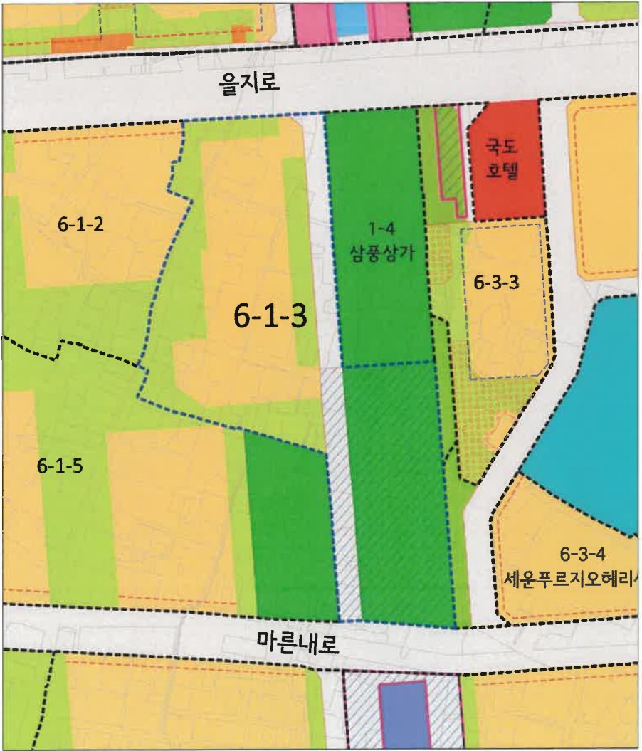서울 종로구 세운재정비촉진지구6-1-3구역 [위치도=고시문]